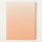 Monogramme moderne Nom initial Peach Gradient (Dos)