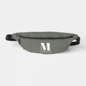 Monogramme moderne Nom initial Sage Vert (Recto)