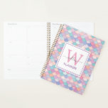 Monogramme moderne Nom Joli Glam Mermaid tendance<br><div class="desc">Monogramme moderne Nom Joli Glam Mermaid Planificateur tendance. Planificateur personnalisé. Motif de sirène conçu par brgfx.</div>