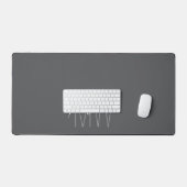 Monogramme Moderne Nom Script Gris (Clavier et souris)