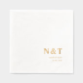 Monogramme moderne Noms et Mariage de date (Recto)