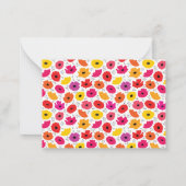 Monogramme Moderne Pavot Flore Modèle Nom du scrip (Dos)