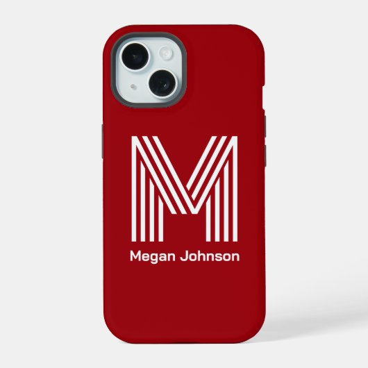 Monogramme Moderne Rouge (Verso)