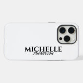 Monogramme moderne simple (Verso Horizontal)