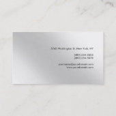 Monogramme moderne simple Carte de visite (Dos)