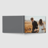 Monogramme moderne simple Mariage photo livre d'hô (Complet)