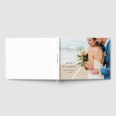 Monogramme moderne simple Mariage photo livre d'hô (Complet)