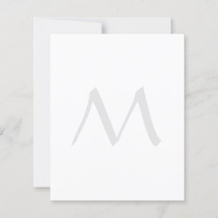 Monogramme Moderne Simple Minimaliste Papier ordin