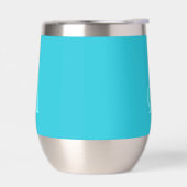 Monogramme Moderne Simple Turquoise (Gauche)