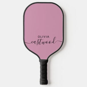 Monogramme Moderne Sur Une Raquette De Pickleball 