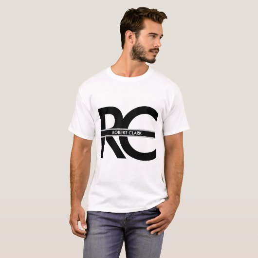 Monogramme moderne T-shirt de base (Devant entier)