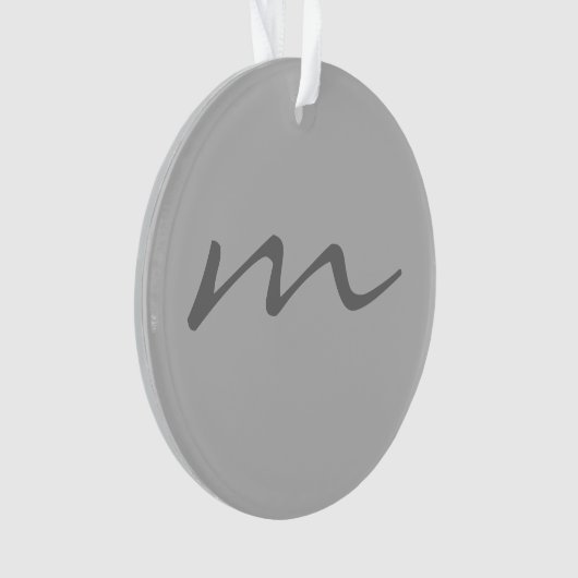 monogramme moderne tendance gris professionnel (devant)