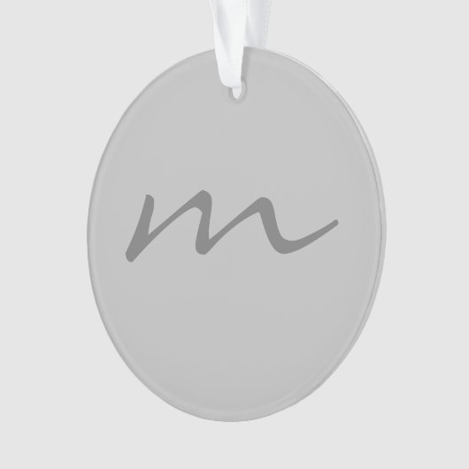 monogramme moderne tendance gris professionnel (devant)