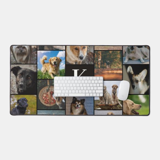 Monogramme moderne unique 16 Collage photo (Clavier et souris)