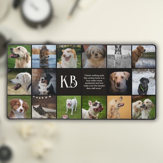 Monogramme moderne Unique 16 Photo Collage