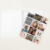 Monogramme moderne votre famille 16 photo collage  (Devant avec enveloppe)