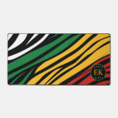 Monogramme Mois de l'histoire des Noirs Rouge Vert (Recto)