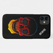 Monogramme Molten Lava LOOK Crâne iPhone 11 Coque (Dos (Horizontal))