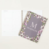 Monogramme Monogramme Magnolia Floral Personnalisé (Devant avec enveloppe)