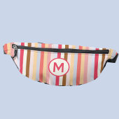 Monogramme Monogramme Moderne Pastel Candy Stripe