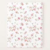 Monogramme | Motif d'aquarelle rose doux (Dos)