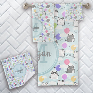 Monogramme Motif de chats mignons