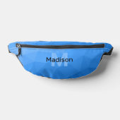 Monogramme motif de maillage de géométrie bleu cla (Poser)