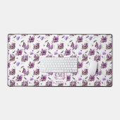 Monogramme Motif de papillons violets Whimsical (Clavier et souris)