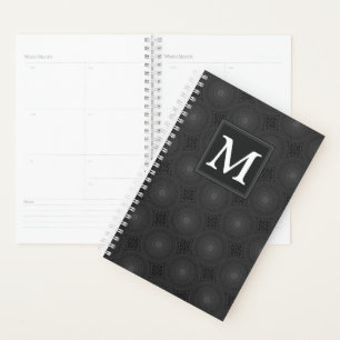Monogramme motif des cercles de charbon