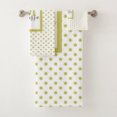 Monogramme Motif du cercle d'or blanc moderne (En situation)