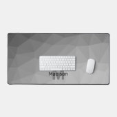 Monogramme Motif géométrique Gris Gradient (Clavier et souris)