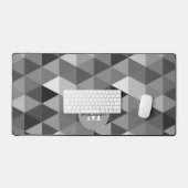 Monogramme motif noir rétro (Clavier et souris)