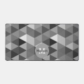 Monogramme motif noir rétro (Recto)