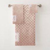 Monogramme motif or Rose de luxe (En situation)