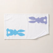 Monogramme Motif pour enfants Rainbow Bunny (Serviette à main)