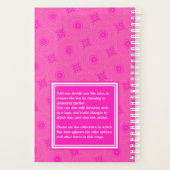 Monogramme motif rose chaud cercles (Dos)
