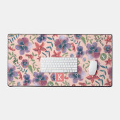 monogramme motif rose floral (Clavier et souris)