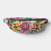 monogramme motif vintage violet rose (Poser)