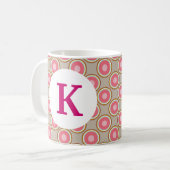 Monogramme Mug de café imprimé personnalisé de bea (Devant gauche)
