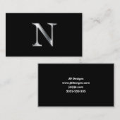 Monogramme N carte de visite (Devant / Derrière)