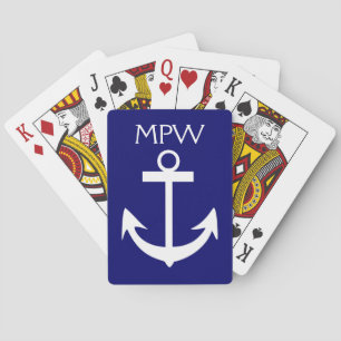 Monogramme nautique - cartes de jeu - SRF