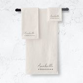 Monogramme Neutre | Moderne Minimaliste Élégant