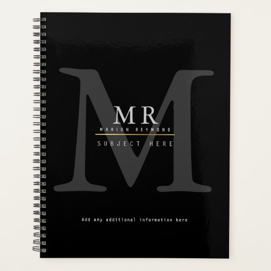 Monogramme noir (Devant)