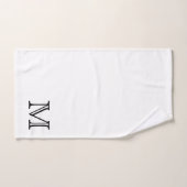 Monogramme noir (Serviette à main)