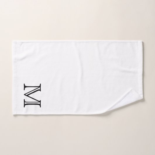 Monogramme noir (Serviette à main)