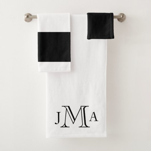 Monogramme noir blanc (En situation)