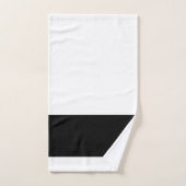 Monogramme noir blanc (Serviette à main)