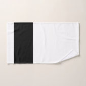 Monogramme noir blanc (Serviette à main)