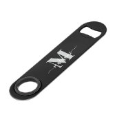 Monogramme noir blanc argent personnel (Dos Angle)