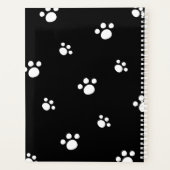 Monogramme | Noir & blanc mignon Chien Chien Empre (Dos)